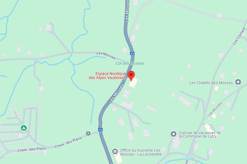 Espace Nordique des Alpes Vaudoises - Carte